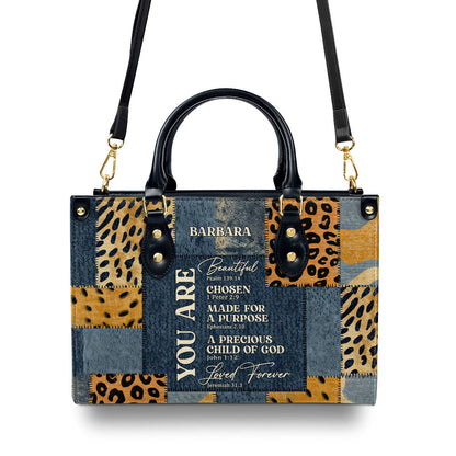 You Are Made For A Purpose - Personalized Leather Handbag GMJSLB200009
