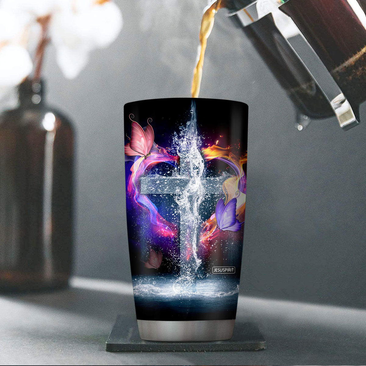 Out Of His Heart Will Flow Rivers - Personalized Stainless Steel Tumbler
