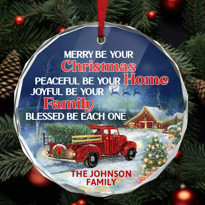 Blessed Be Each One - Personalized Glass Ornament GOJS10161