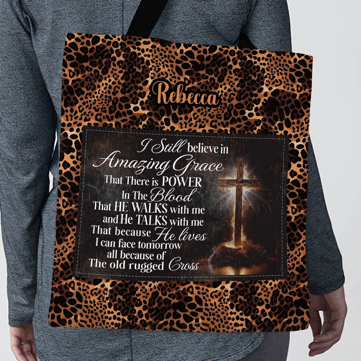 I Still Believe In Amazing Grace - Personalized Christian Tote Bag GTTJS10034