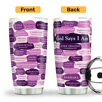 What God Says About You - Personalized Tumbler