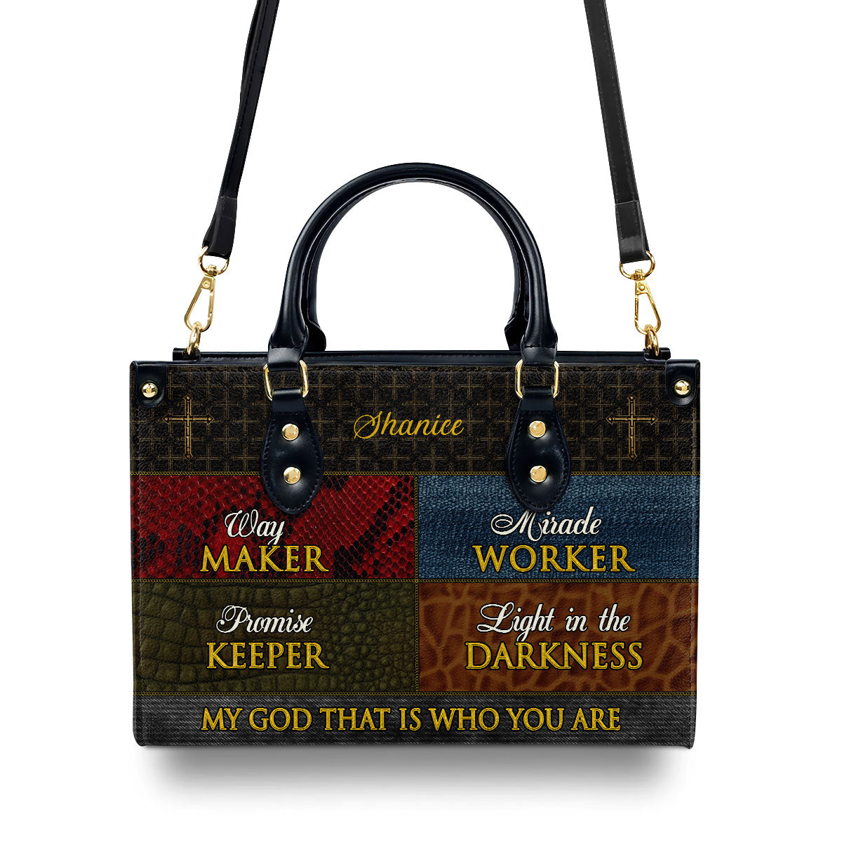 Way Maker - Personalized Leather Handbag with Custom Name GMJSLB200005