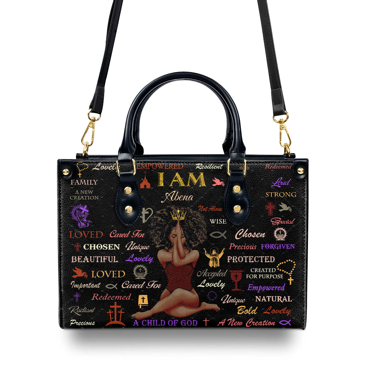 Child Of God - Personalized Leather Handbag - Gift for Women GMJSLB200033