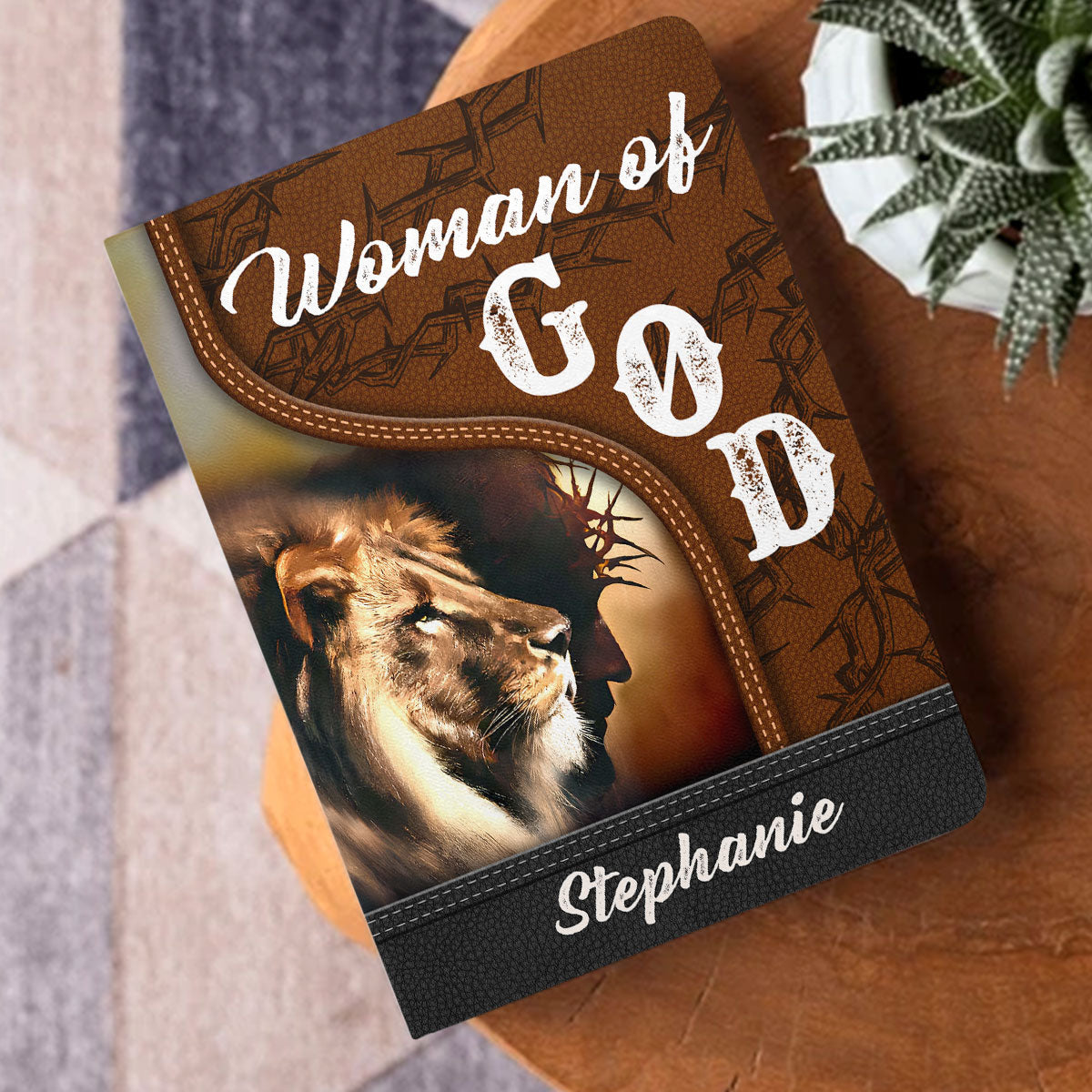 Man Of God - Personalized Leather Cover Notebook GMJSNB200127