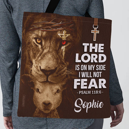 I Will Not Fear - Personalized Tote Bag - Christian Gift GTTJS10172