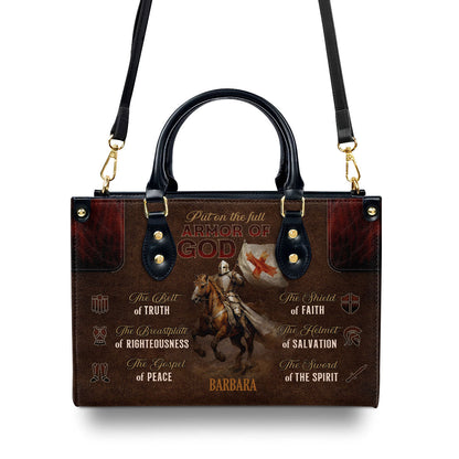 Faithful Christian - Personalized Leather Handbag GMJSLB200023