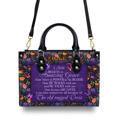 Inspirational Quote - Personalized Leather Handbag GMJSLB200021