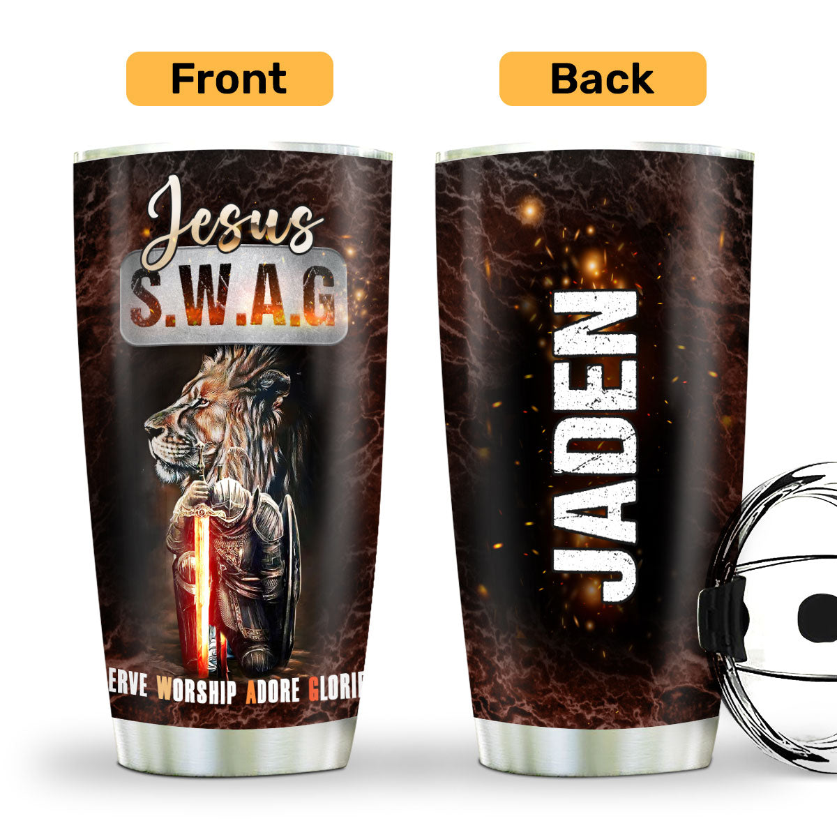 Faith Quote - Personalized Stainless Steel Tumbler 20oz