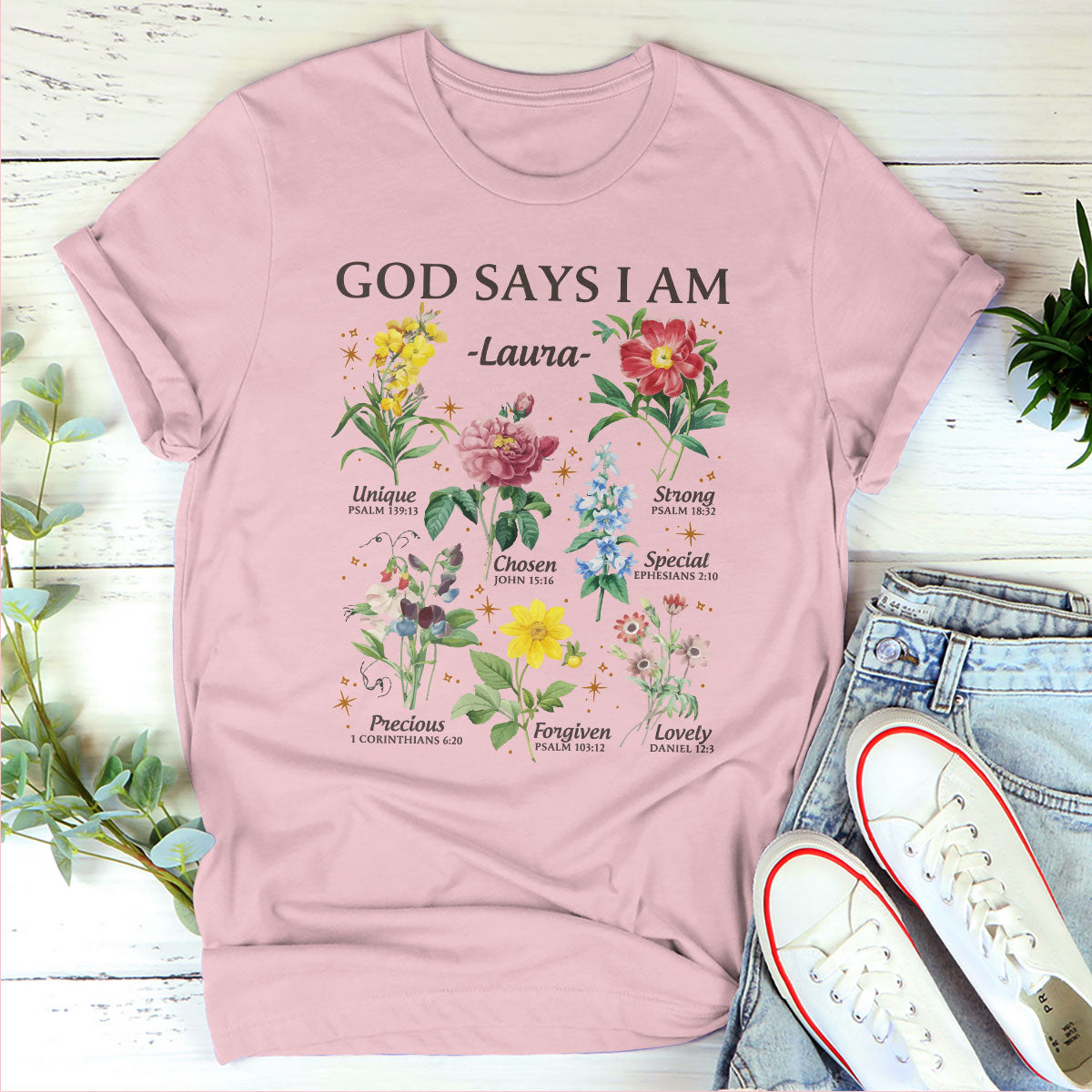 God Says I Am - Personalized Classic Unisex T-shirt GMJSTS200099