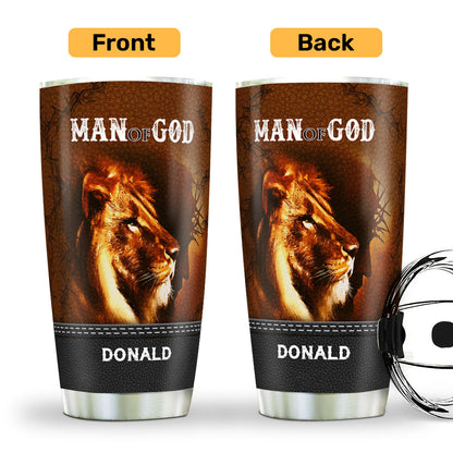 Man Of God - Personalized Stainless Steel Tumbler