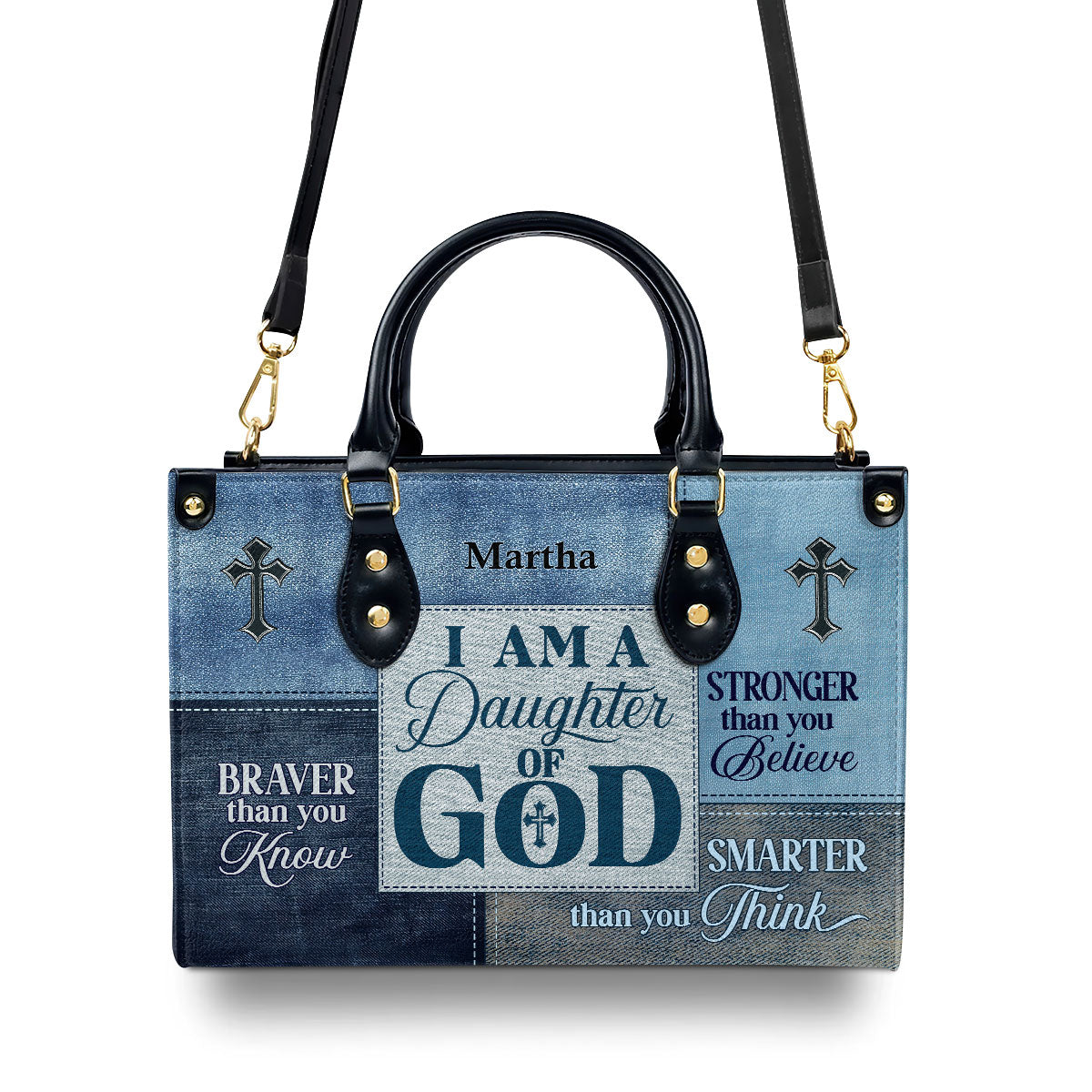 Daughter Of God - Leather Handbag - Personalized Gift for Daughter GMJSLB200016