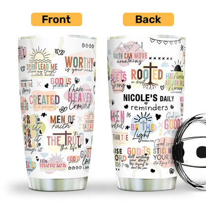Faith-Inspired - Personalized Stainless Steel Tumbler