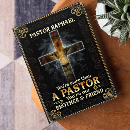 You Are More Than A Pastor - Personalized Leather Notebook GMJSNB200048