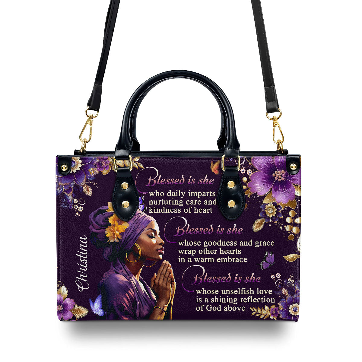 Faith-Inspired - Personalized Leather Handbag GMJSLB200019