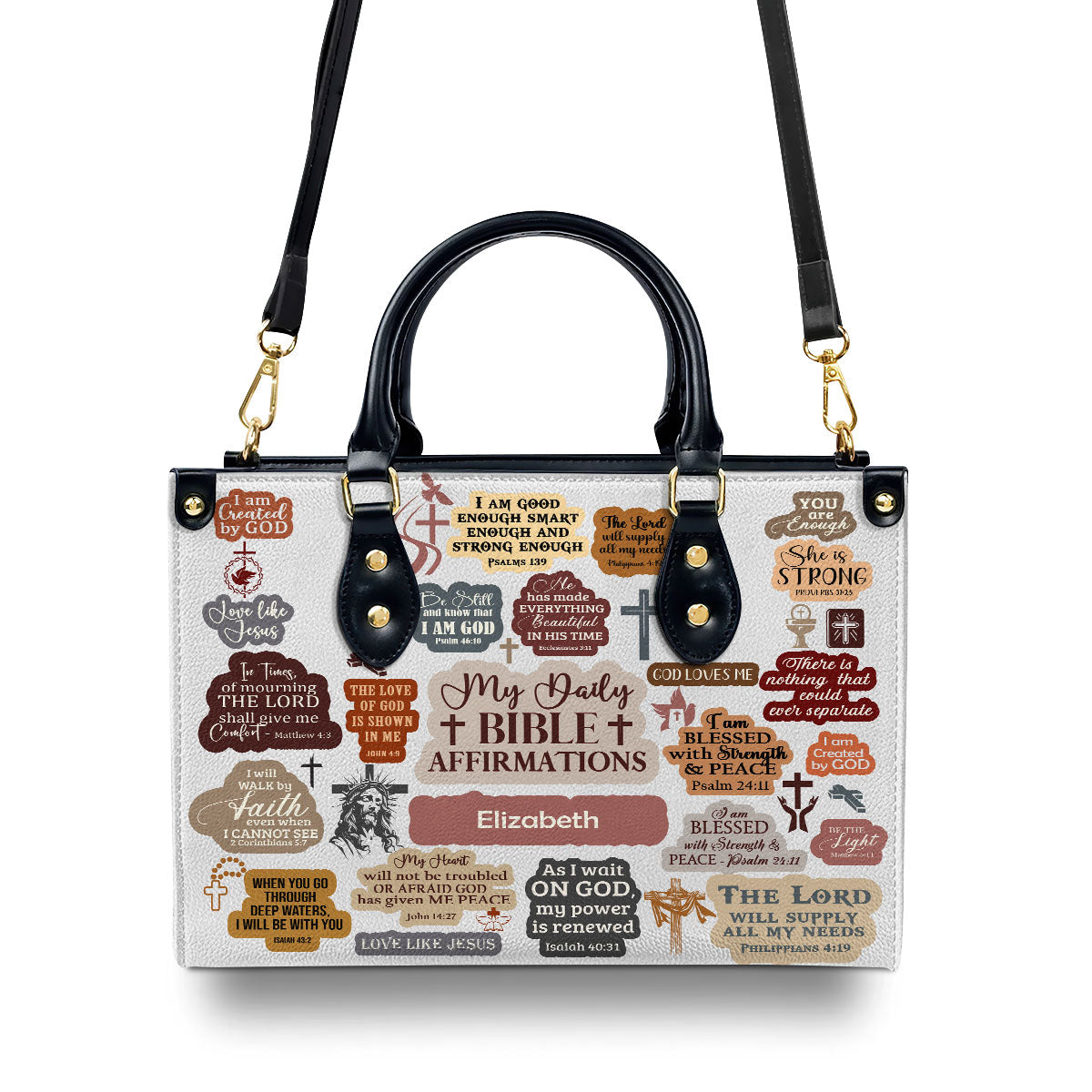 Faith-Inspired - Personalized Leather Handbag for Women GMJSLB200027