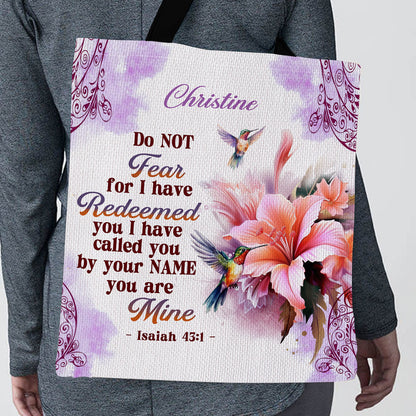 Do Not Fear Isaiah 43:1 - Christian Tote Bag GTTJS10023