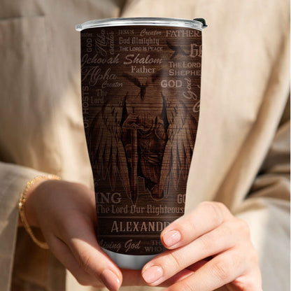 Faith-Inspired - Personalized Stainless Steel Tumbler for Men of God