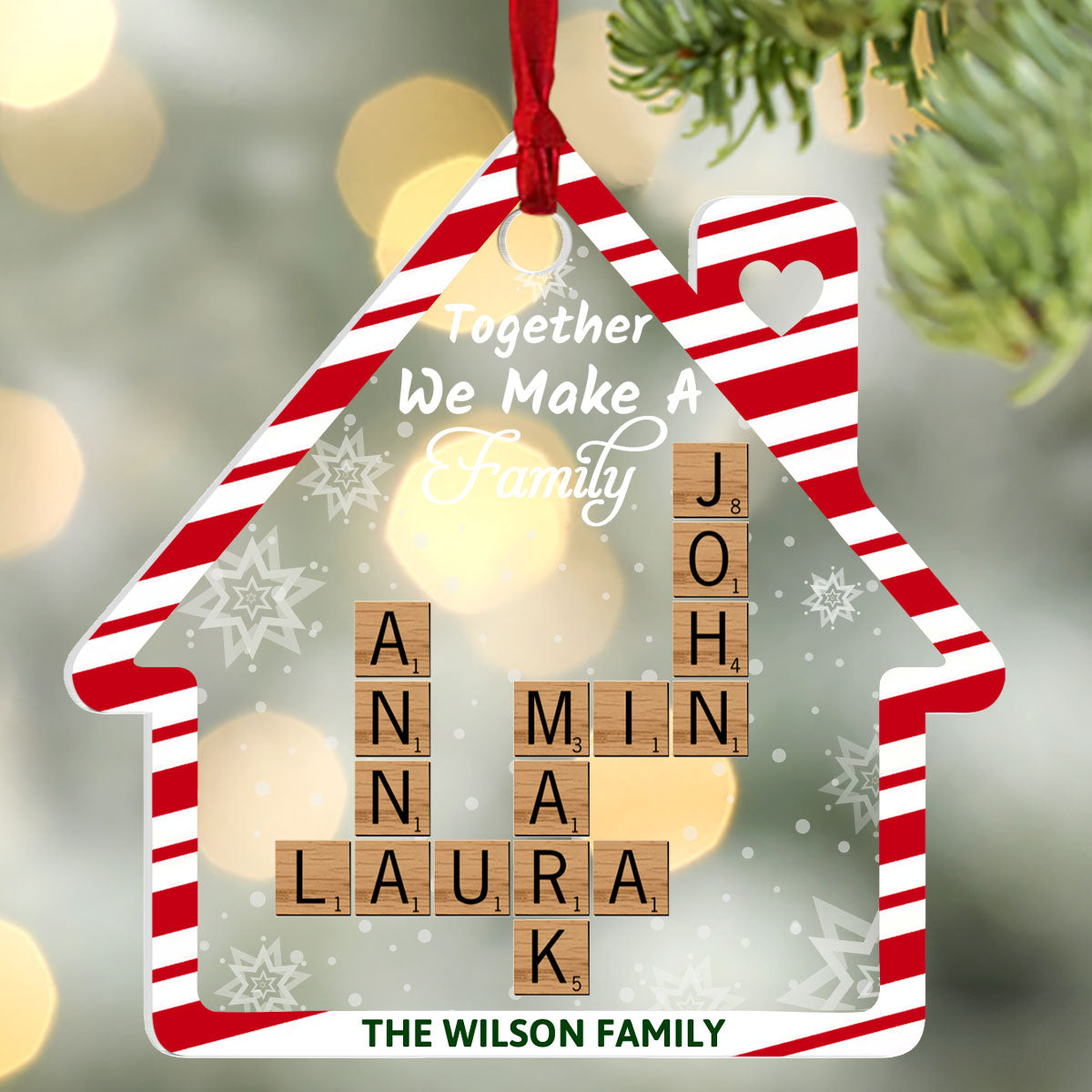 Family Theme - Personalized Acrylic Ornament GOJS10111