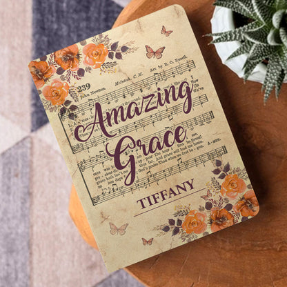 Amazing Grace - Gift for Daughter - Personalized Leather Notebook GMJSNB200125