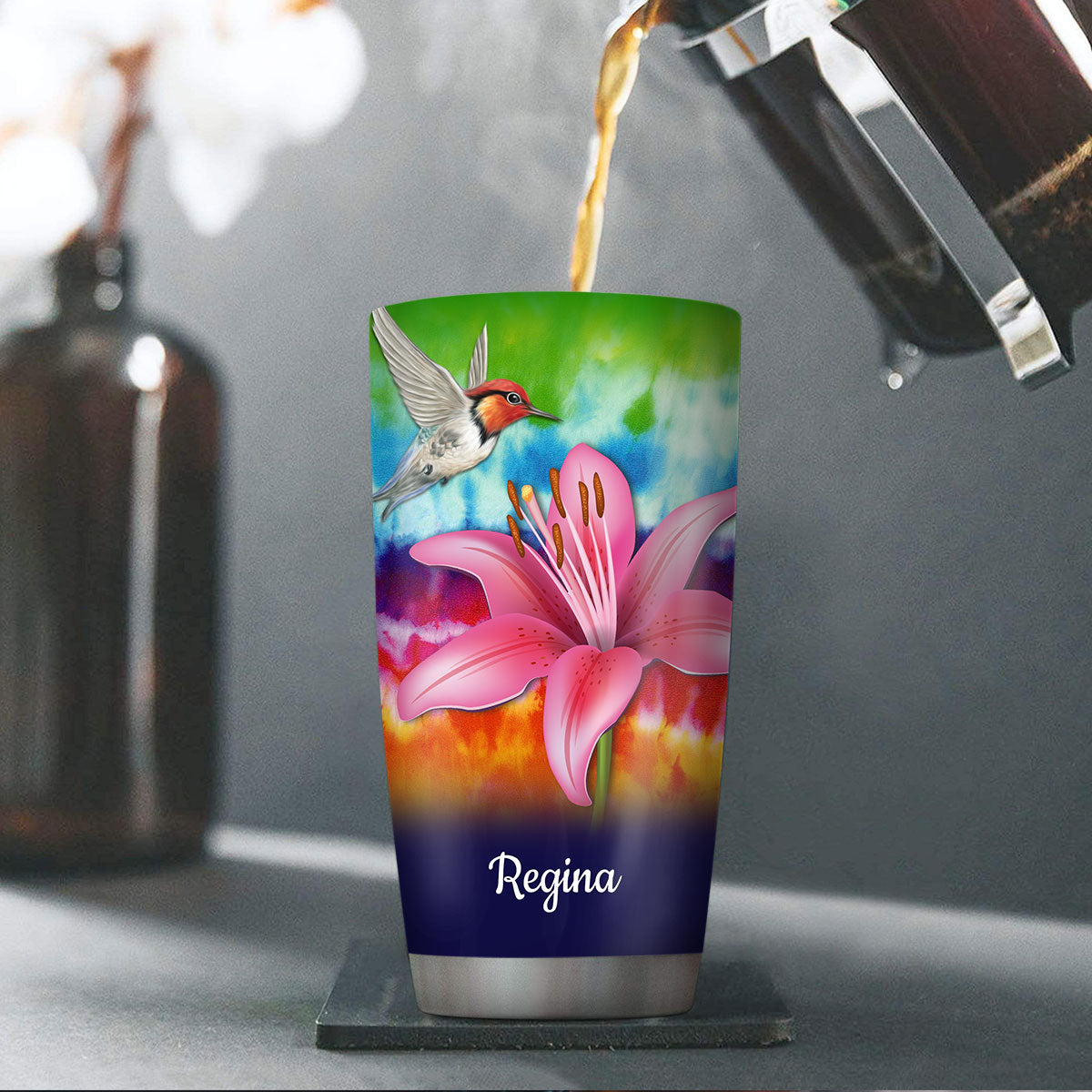 Faith Over Fear - Personalized Stainless Steel Tumbler