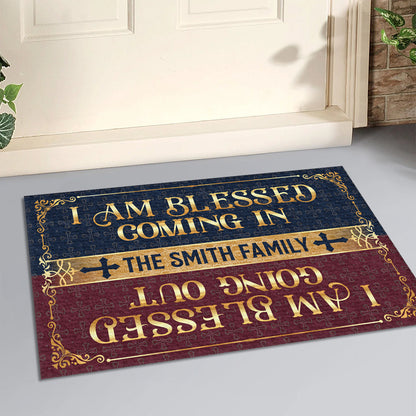 Blessed Coming In - Personalized Doormat
