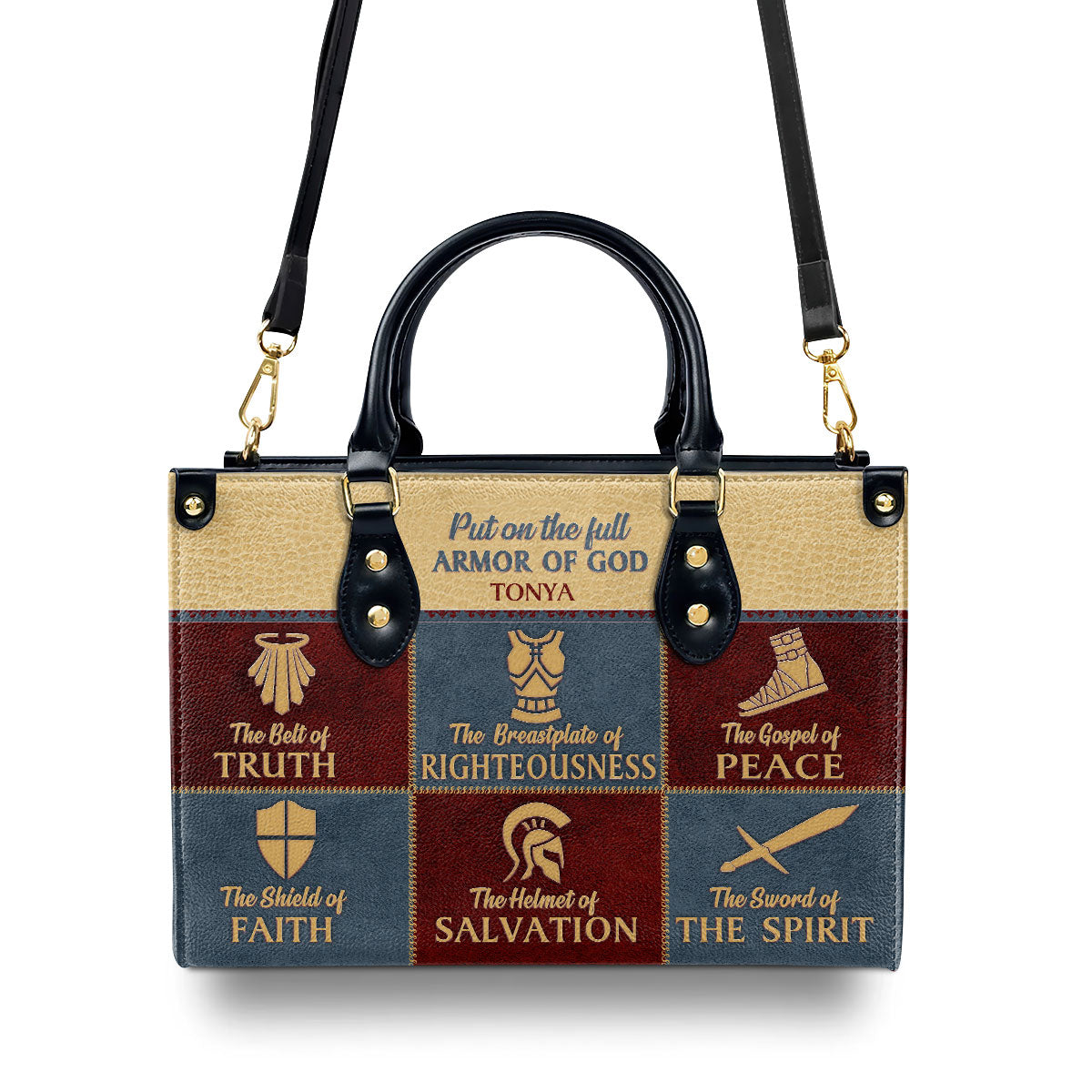 The Belt Of Truth - Personalized Leather Handbag GMJSLB200088