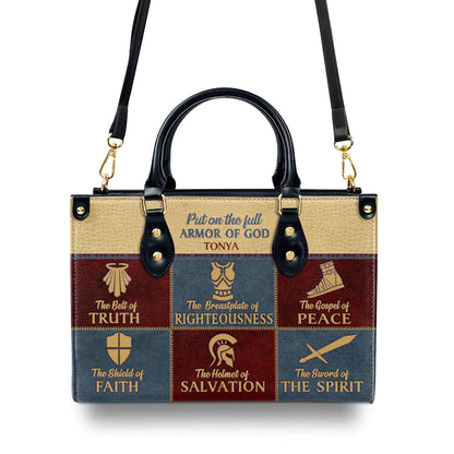 The Belt Of Truth - Personalized Leather Handbag GMJSLB200088