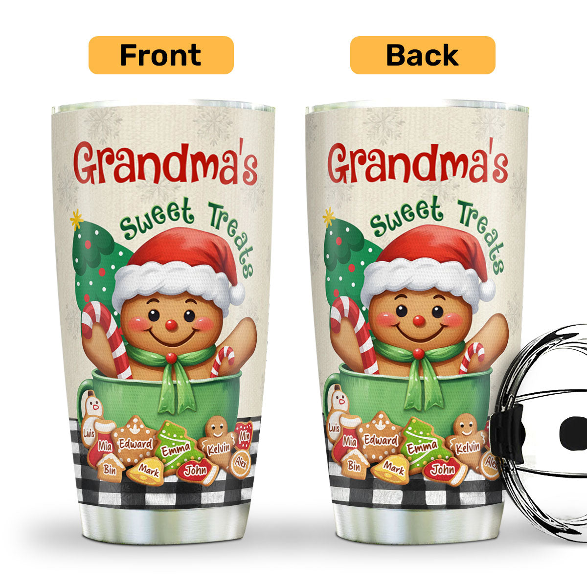Bible Verse Gift for Grandma - Personalized Stainless Steel Tumbler