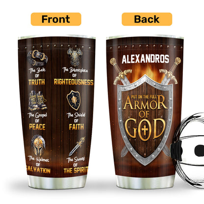 Full Armor Of God - Personalized Stainless Steel Tumbler