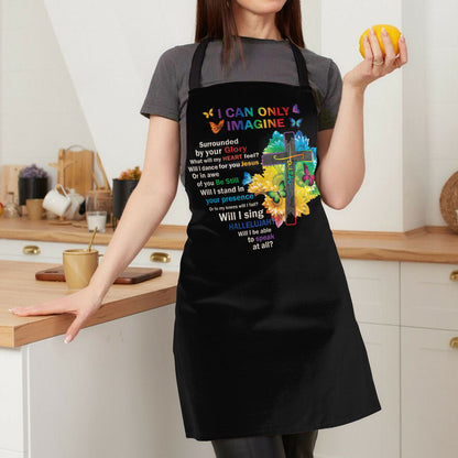 Faith-Inspired Jesuspirit Apron - Adjustable Neck Strap Kitchen Cover