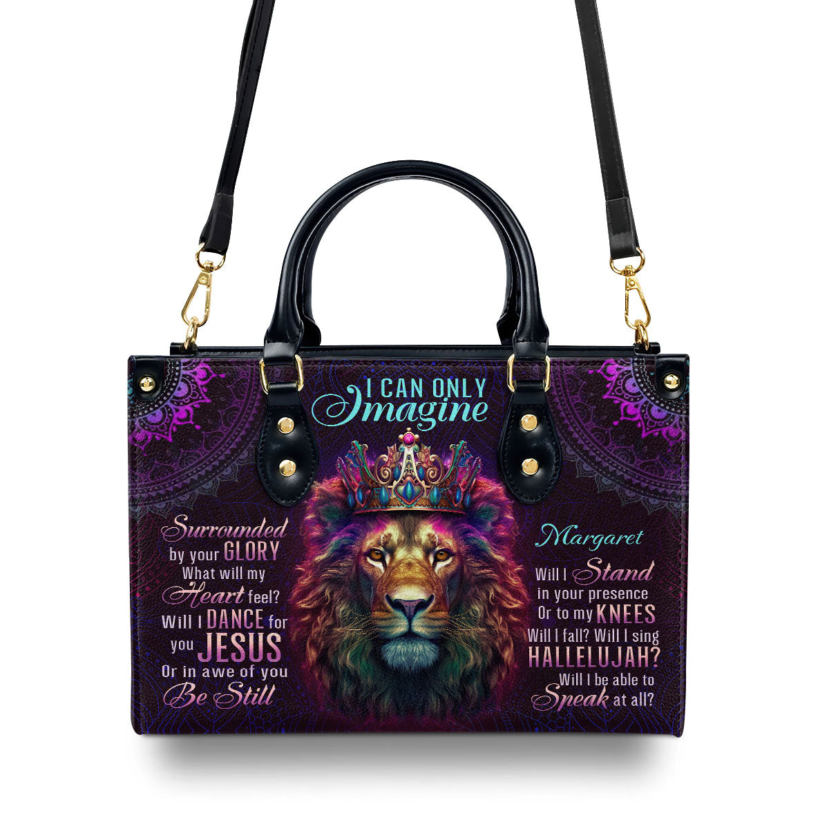 Inspirational Quote - Personalized Leather Handbag GMJSLB200024