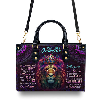 Inspirational Quote - Personalized Leather Handbag GMJSLB200024