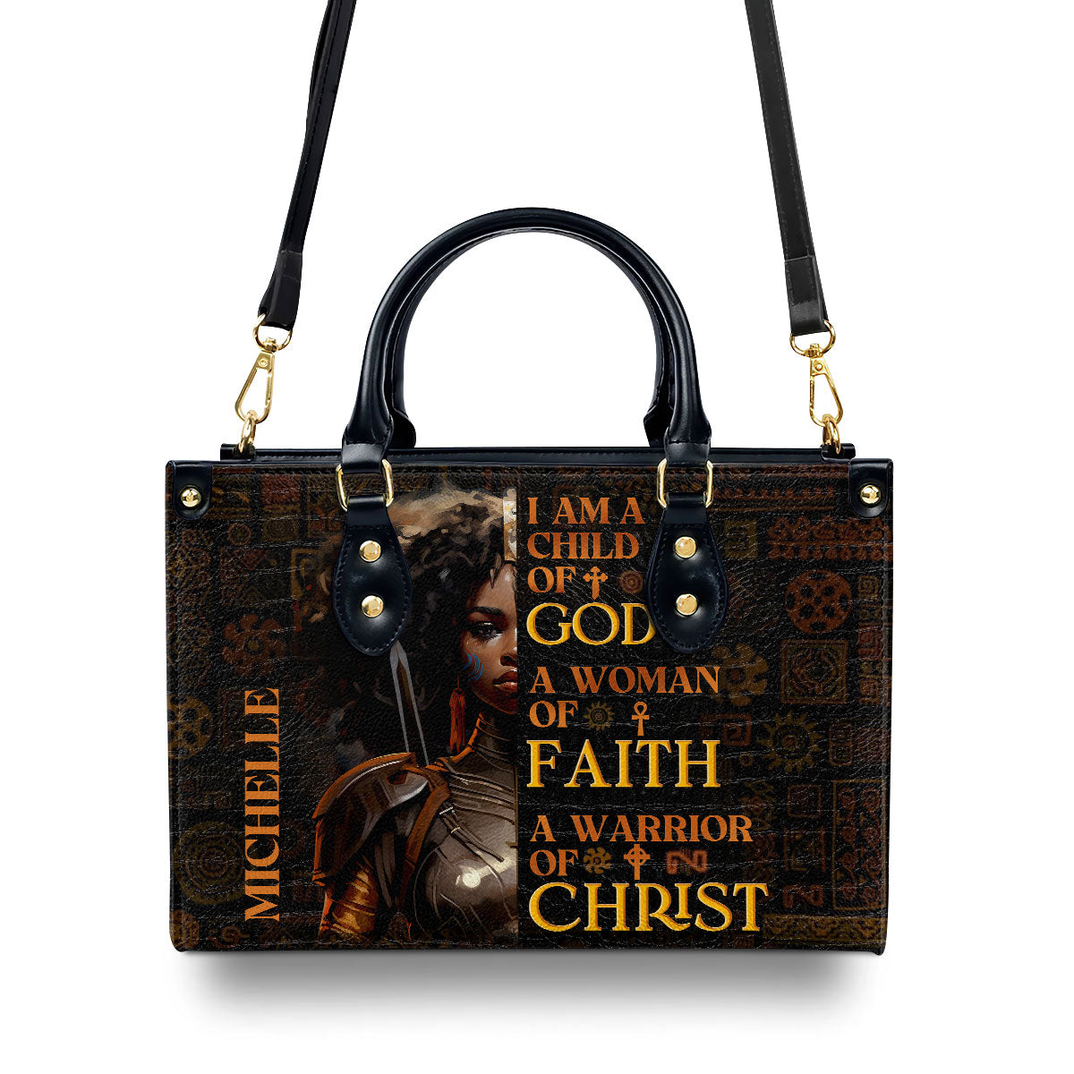 I Am A Child Of God - Personalized Leather Handbag - Gift for Women GMJSLB200026