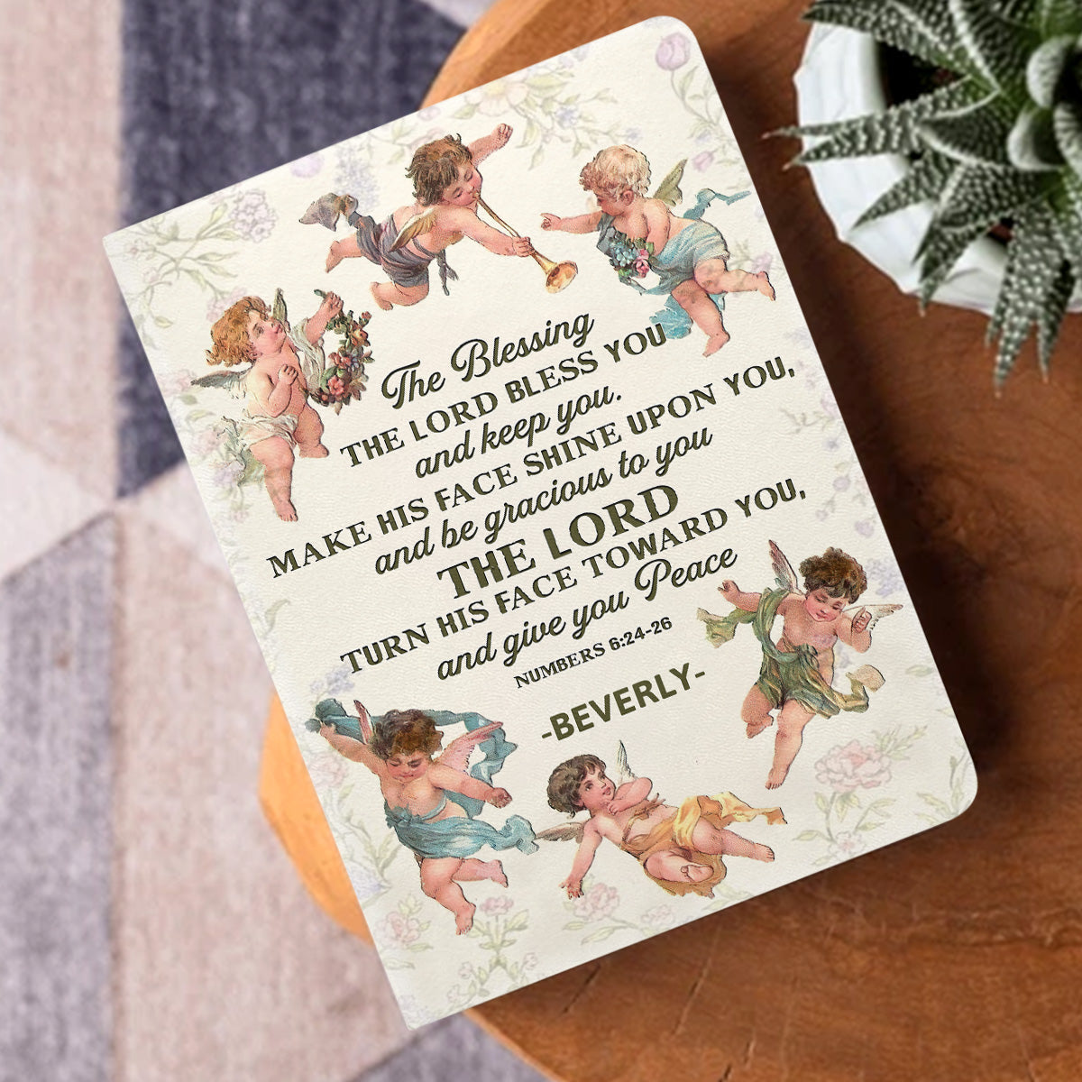 The Blessing - Personalized Leather Cover Notebook GMJSNB200112
