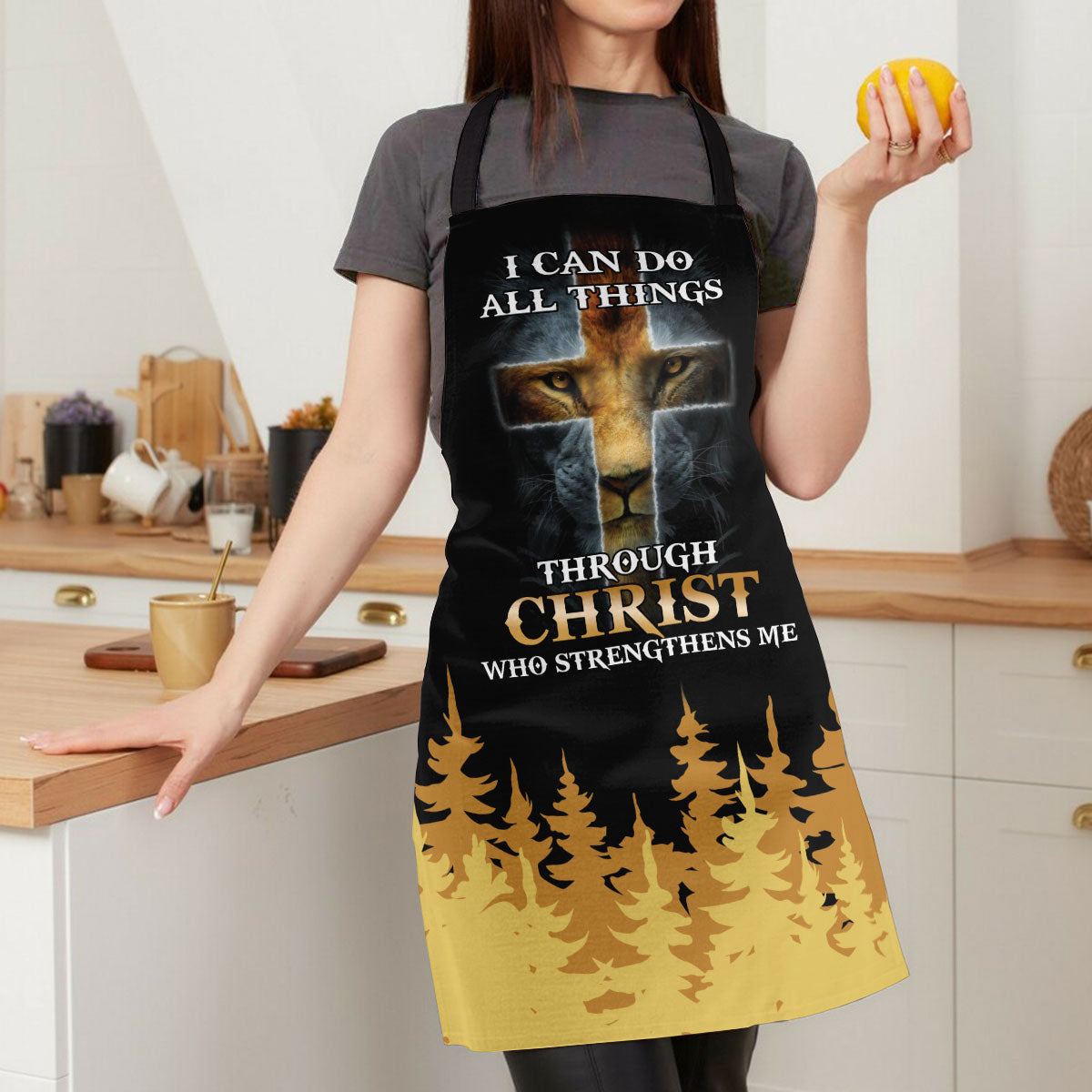 I Can Do All Things - Personalized Apron for Women