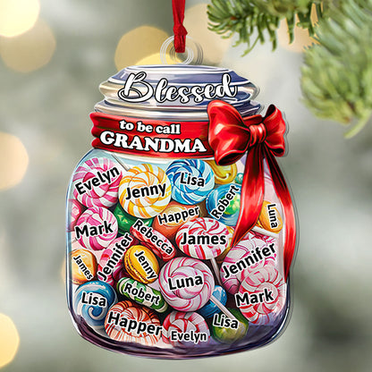 Sentimental - Personalized Acrylic Ornament for Grandma's Christmas GOJS10204