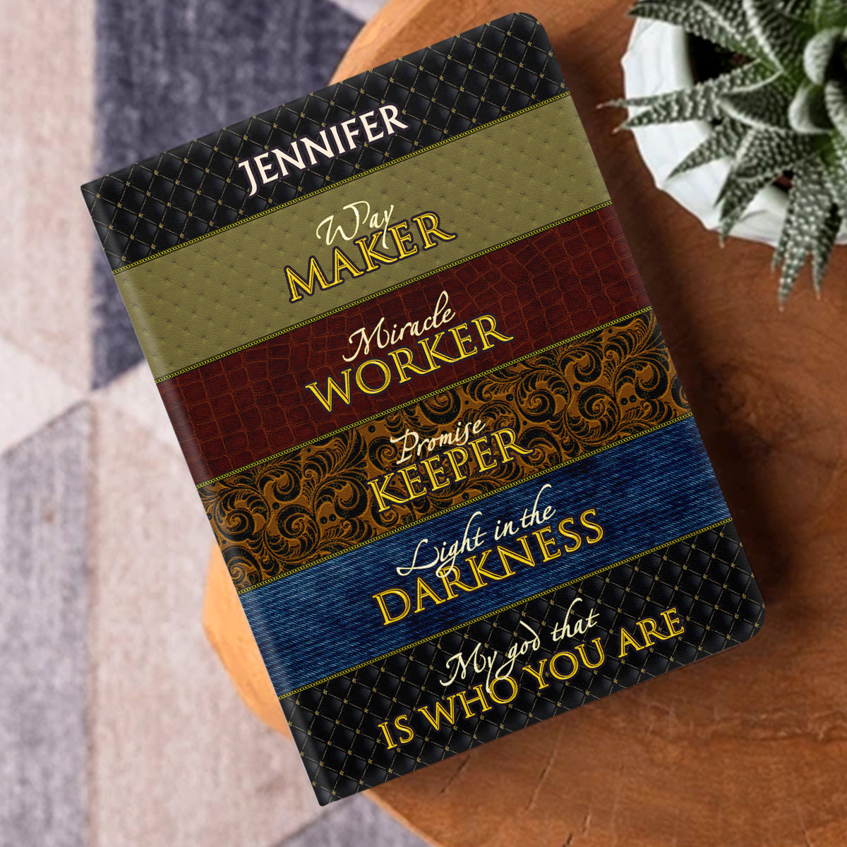 Way Maker - Personalized Leather Cover Notebook GMJSNB200099