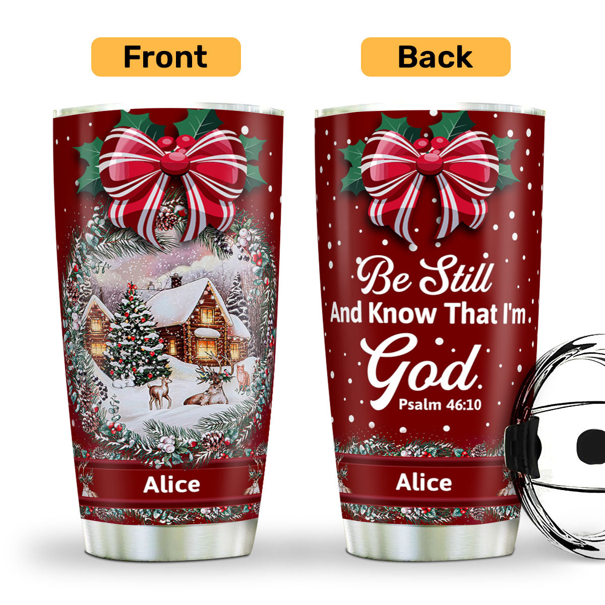 Be Still And Know That I'm God - Personalized Tumbler