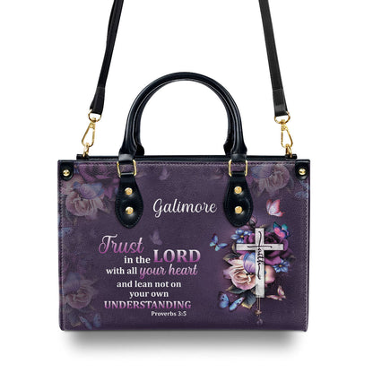 Faith-Inspired - Leather Handbag with Custom Name GMJSLB200084