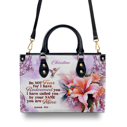 I Have Called You By Your Name - Personalized Leather Handbag GMJSLB200027
