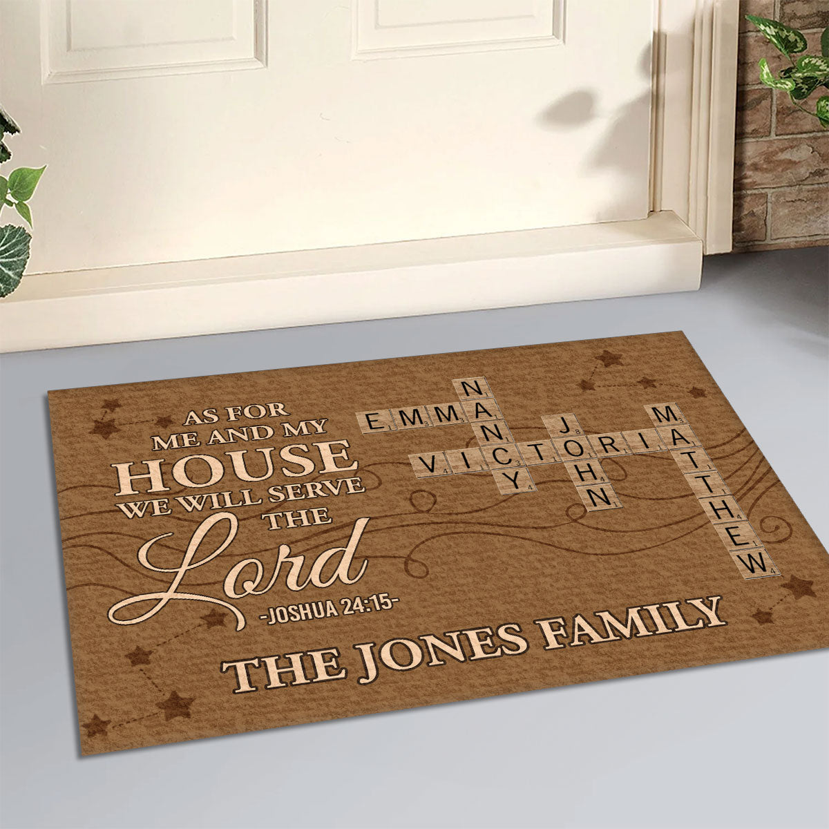Bible Verse - Personalized Doormat for Christian Homes