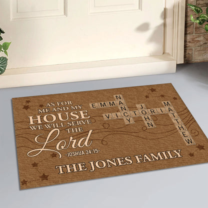 Bible Verse - Personalized Doormat for Christian Homes