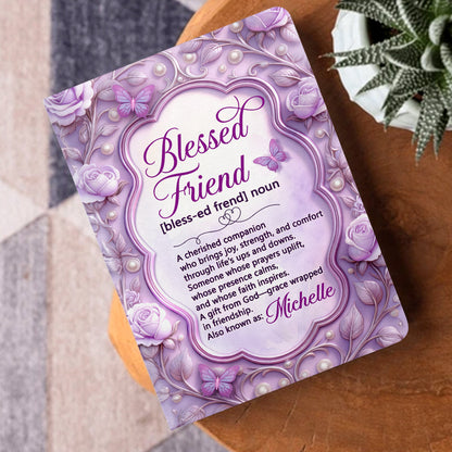 Blessed Friend - Personalized Leather Notebook GMJSNB200034