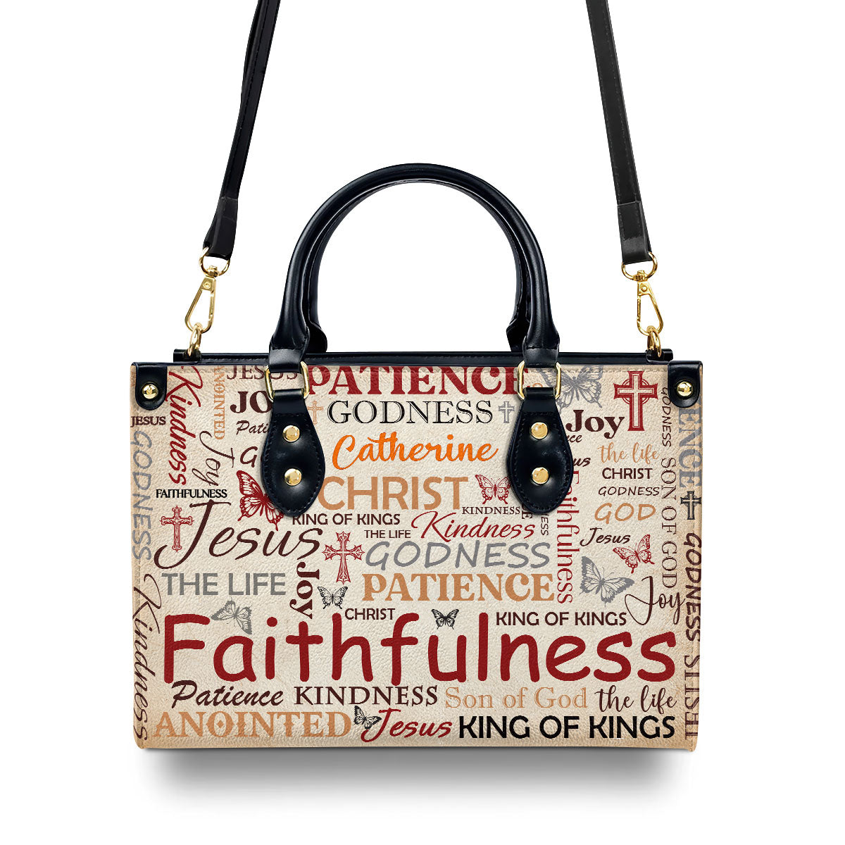Faith Inspiration - Personalized Leather Handbag for Women GMJSLB200023