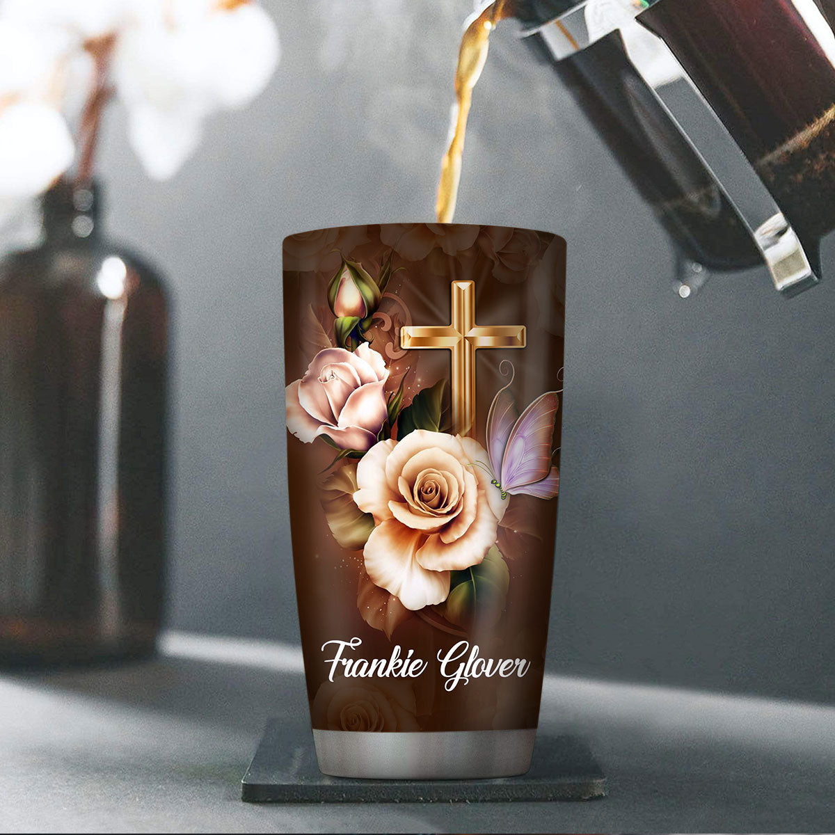 Faith Is The Substance - Personalized Tumbler