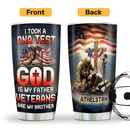Veteran Gift - Personalized Stainless Steel Tumbler