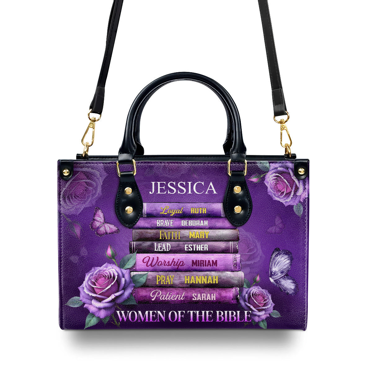 Women of Bible - Personalized Leather Handbag GMJSLB200097