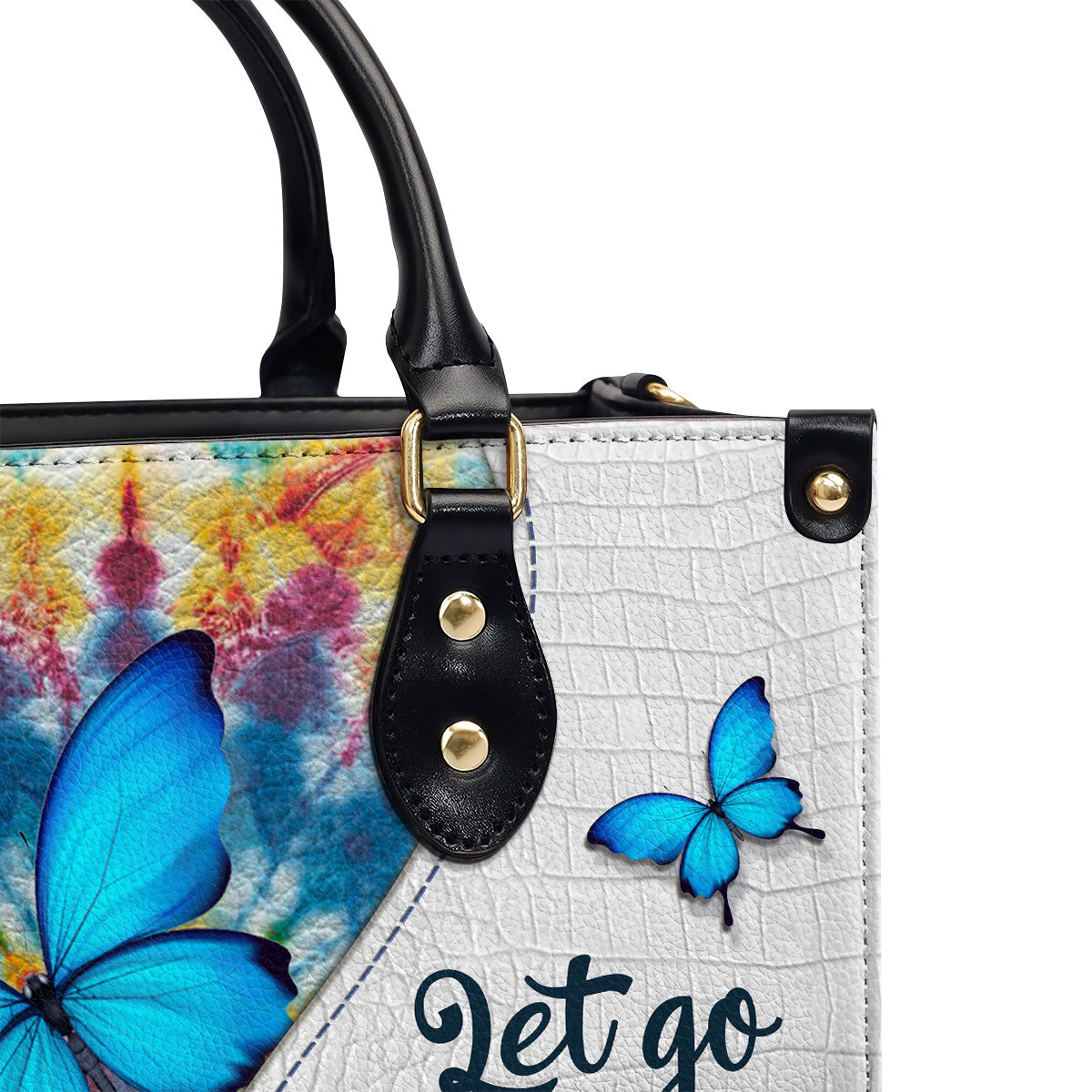 Let Go And Let God - Personalized Leather Handbag GMJSLB200102