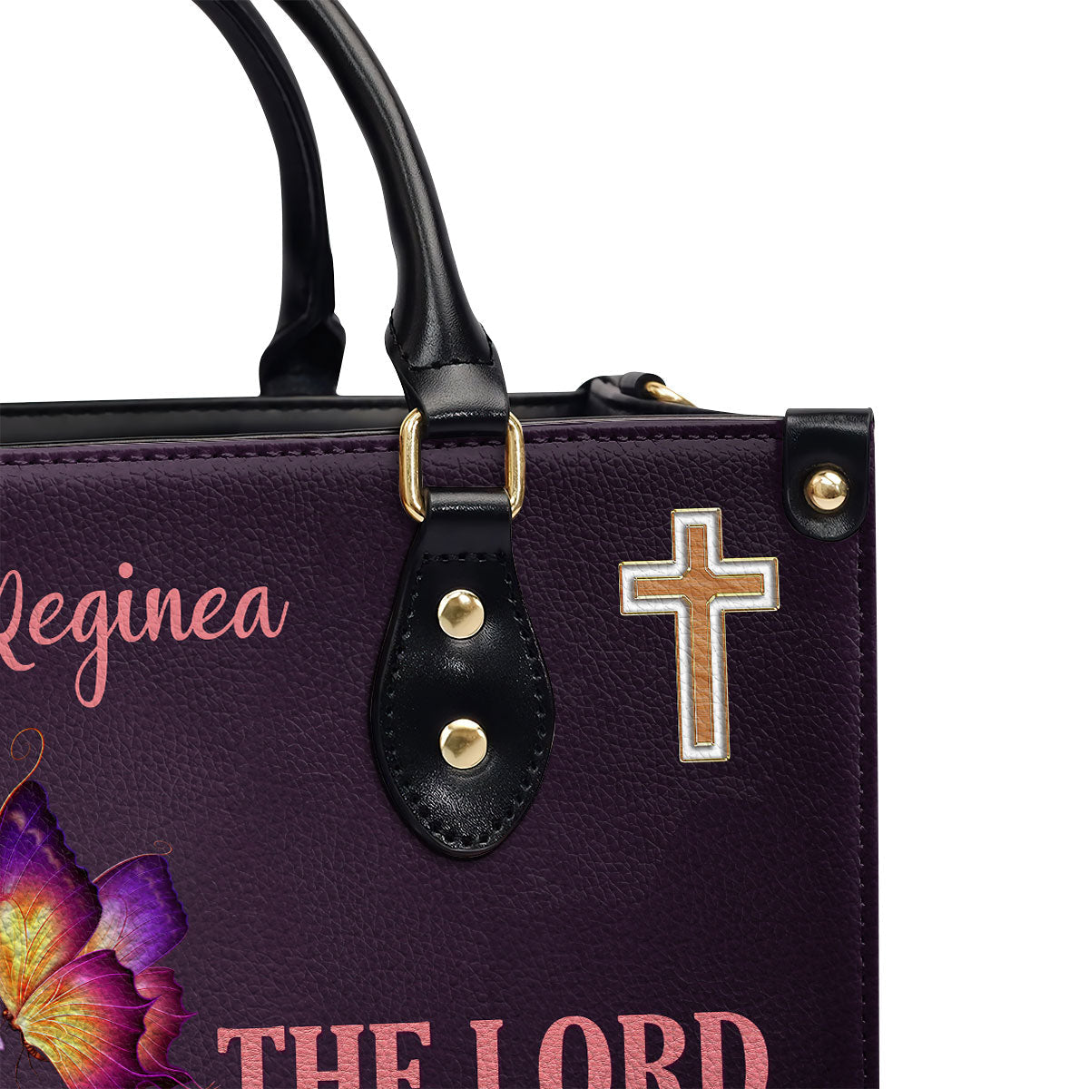 Faith-Based Quote - Personalized Leather Handbag GMJSLB200101
