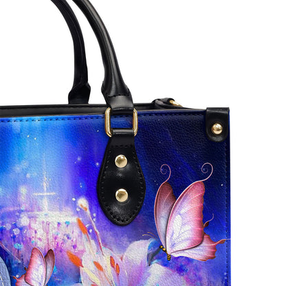 Jesus The Way The Truth The Life - Personalized Leather Handbag GMJSLB200100